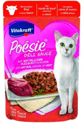 Productafbeelding van VITAKRAFT Poésie Delice Rundvlees - Natvoer voor katten - 85 gram