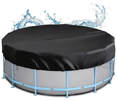 Obrázek produktu pro Kryt na bazén, kruhový, průměr 310 cm, solární, vodotěsný, prachotěsný, odolný vůči UV záření, vyrobený z oxfordské tkaniny
