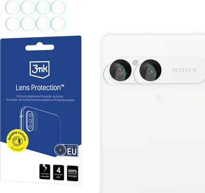 Immagine prodotto di Protezione dell'obiettivo per Sony Xperia 10 VII, protezione dell'obiettivo 3mk, 4 set