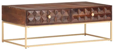 Productafbeelding van Salontafel 112x50x40 cm Massief mangohout