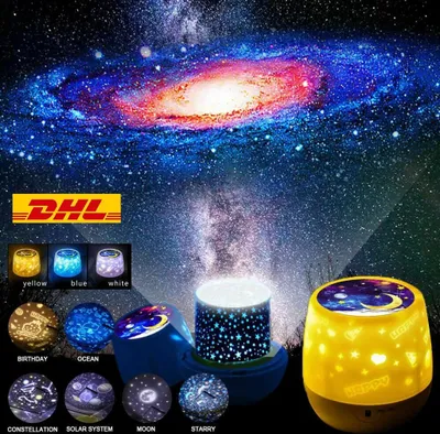 Produktbild von LED projektor lampa hvězdné nebe LED projektor lampa noční světlo Děti jako dárek 6 filmů LED projektor lampa hvězdné nebe
