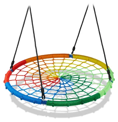Nestschaukel, bis 150 kg, bunt, Ø 100 cm, höhenverstellbar
