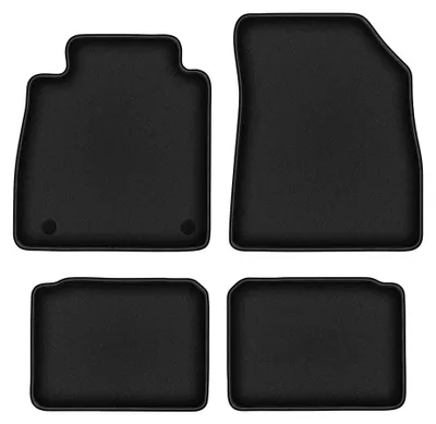 Imagen del producto de Alfombrillas de moqueta para Nissan Micra K14 desde 2017 (hatchback) – juego de 4 piezas, negras, a medida – Wielganizator DURBAN