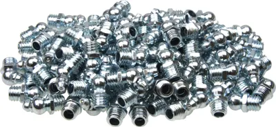 Produktbild von 50 x Kegel-Schmiernippel Fettnippel H2 Form B 45° abgewinkelt M10x1.5 verzinkt