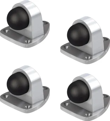 Produktbild von BASI - Boden-Türstopper - SET - 4x TS 22 - Edelstahl Optik - 4x7704-0022