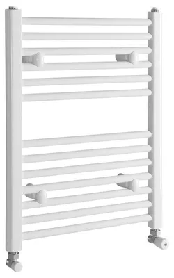Productafbeelding van Aqualine DIRECT badverwarmer met zijdelingse aansluiting, 500x640 mm, wit