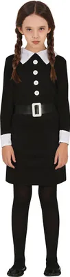 Obrázek produktu pro FIESTAS GUIRCA Gothic Family Girl Costume - Black Dress - Girls Halloween Costume 14-16 Years Teenager FIESTAS GUIRCA