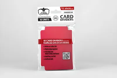 Produktbild von Ultimate Guard Kartentrenner Standardgröße Rot (10)