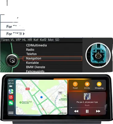 Obrázek produktu pro Multimediální displej, bezdrátové CarPlay, integrovaný přehrávač YouTube, CIC Linux Carplay