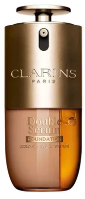 Zdjęcie produktu dla Clarins DOUBLE SERUM FOUNDATION, Płynny, Skóra uniwersalna, Przeciw otępieniu, Nawilżający, Pouczający, Wygładzający, M3C, Satyna, 30 ml