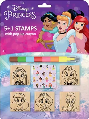 Produktbild von Disney Prinzessinnen 5+1 Wachsstempelset