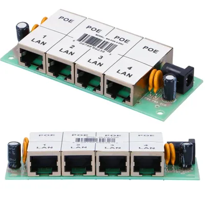 Obrázek produktu pro Extralink 4 Portový PoE Injector 4x 100Mb/s RJ45, Bez Obuprowy