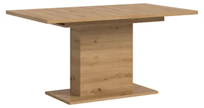 Image de Motion table de salle à manger pied colonne 90x150/190 cm avec 1 rallonge chêneReproduction.
