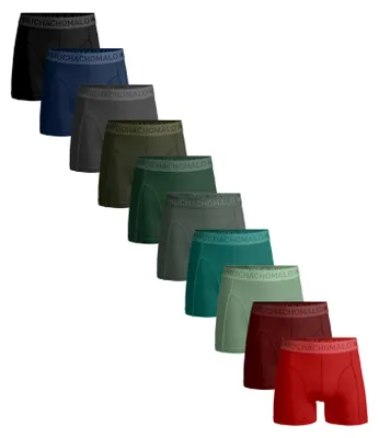 Productafbeelding van Muchachomalo heren boxershorts – 10-pack – katoen, stretch – comfortabele ondergoed – maat XXL - U-SOLID1010-504