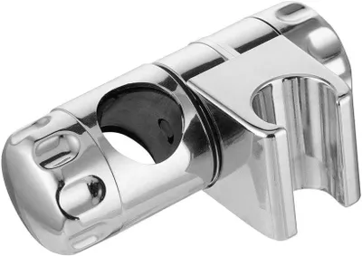 Imagen del producto de Soporte de repuesto para barra de ducha, fabricado en ABS, cromado, ajustable, para accesorios de baño, de 25 mm