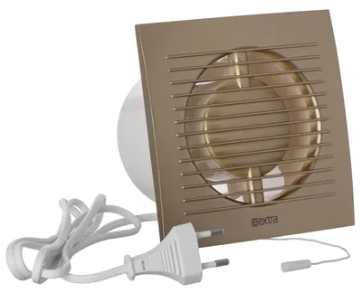 Obrázok produktu pre Ventilátor do kúpeľne s napájacím káblom, priemer 100 mm
