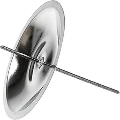 Produktbild von Kerzenhalter mit Dorn Silber Ø5cm für Adventskranz 36 Stk, 36 Stück