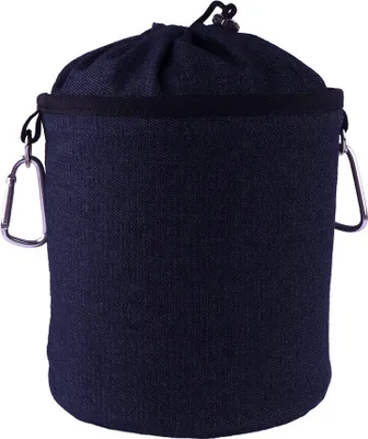 Produktbild von Design Wäscheklammerbeutel aus Denim mit zwei Karabinerhaken - Blau