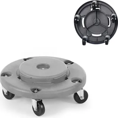 Zdjęcie produktu dla Wózek Podstawa Na Kółkach Do Kontenera Pojemnika Na Śmieci Okrągłego Śr. 50 Cm - Hendi 691441