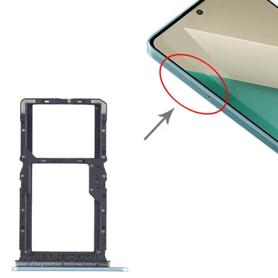 Immagine prodotto di Per Xiaomi Redmi Note 13 SIM + Micro SD card holder pezzo di ricambio blu