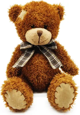 Produktbild von Teddybär mit Schleife 27 cm dunkelbraun