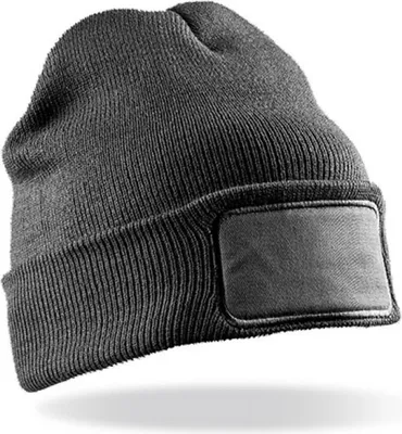 Produktbild von Result Winter Essentials RC027X | Double Knit Printers Beanie - Farbe: Grey - Größe: One Size