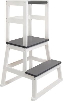 BOMI® Learning Tower für Baby & Kleinkinder | Trittschemel Kinderschemel aus Holz | Kinderhocker & Tritthocker | Steherhöhung als Kindermöbel | Schemel für die Küche oder als Badhocker | Lernturm Lerntower Lernstuhl