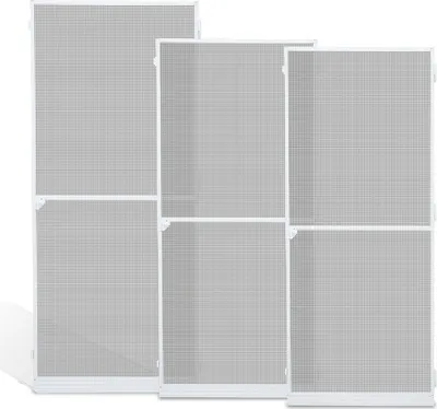 Obrázok produktu pre Hebitod Sieť proti hmyzu Ochrana proti hmyzu Dvere Ochrana proti komárom Sieť proti komárom Kyvné dvere s hliníkovým rámom Gáza 120 x 240 cm Biela