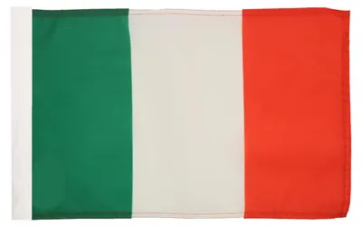 Italien-Flagge 45x30 cm, Polyester 100D, mit Masttunnel