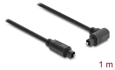 Produktbild von DeLOCK 90928, Toslink, Stecker, Toslink, Stecker, 1 m, Schwarz