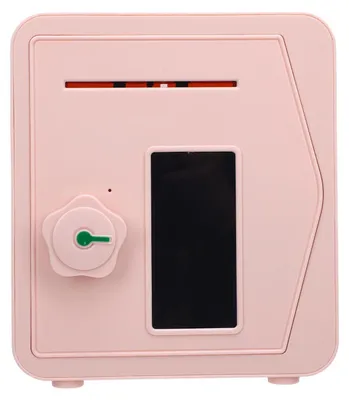 Immagine prodotto di Salvadanaio per bambini, schermo LCD touchscreen, cassetta di sicurezza con password, automatico, elettrico, per bambini e bambine, grande, rosa