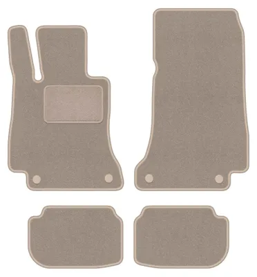 Immagine prodotto di Tappetini in moquette per Mercedes E A238 2017-2023 (Cabrio 4matic) – set 4 pezzi, beige, su misura – Wielganizator LUX