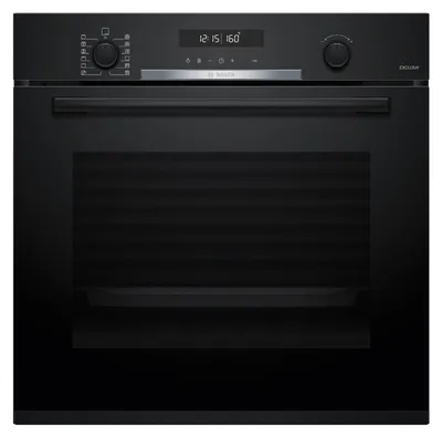 Produktbild von Bosch HBG378AB4, Medium, Elektrischer Ofen, 71 l, 71 l, Integriert, Schwarz