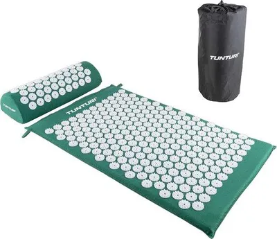 Produktbild von Famanu Akupressurmatte mit Kissen - 2-in-1, 68 x 42 x 2 cm, Grün