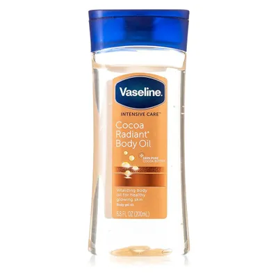 Produktbild von Vaseline Intensive Care Cocoa Radiant für strahlende Haut, Körpergelöl mit reiner Kakaobutter + regenerierenden Ölen, (1 x 200ml)