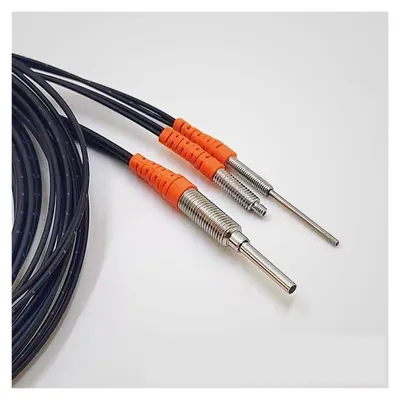 Productafbeelding van Glasvezelsensorschakelaar - Inductieve Sensor - Industriële Automatisering - M4 Schroefdraad - 0.8 mm Dikte - Zilver