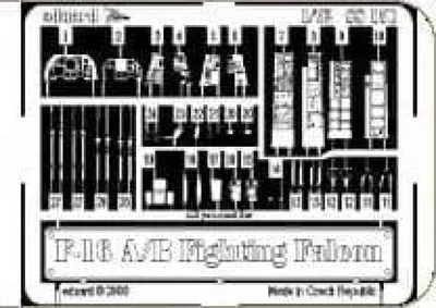 Zdjęcie produktu dla Akcesoria Eduard F-16 A/B Fighting Falcon  7250151