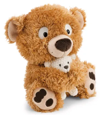 Produktbild von NICI Kuscheltier Bär Capiccino mit Teddy gestrickt