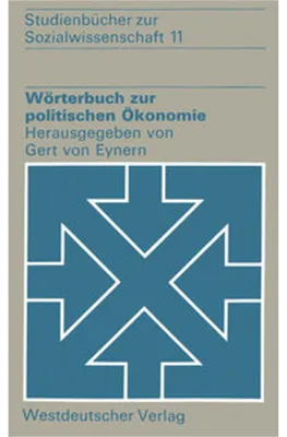Obrázok produktu pre Wörterbuch zur politischen Ökonomie