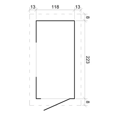 Image de Abri de Jardin en Bois 2,63 m², Cabane de Jardin Exterieur 19 mm épaisseur de Paroi TIMBELA M306+M306G