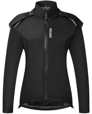 Produktbild von Leichte wasserdichte Jacke für Damen, wasserdichte Laufjacke, Wanderjacke, gut sichtbar, atmungsaktiv, winddichter Mantel