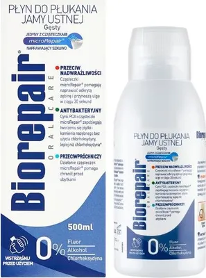Image de Bain de bouche Biorepair 500ml Réparation de l'émail dentaire contre la sensibilité