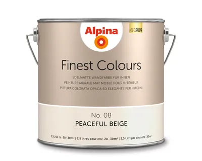 Produktbild von Alpina Finest Colours No. 08 Peaceful Beige 2,5 Liter