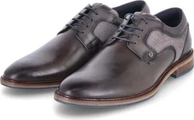 Zdjęcie produktu dla Męskie buty biznesowe Bullboxer ciemnoszara gładka skóraRozmiar:42