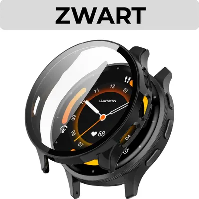 Produktbild von Strap-it Schutzhülle mit Glasplatte, passend für Garmin Venu 3 (schwarz)