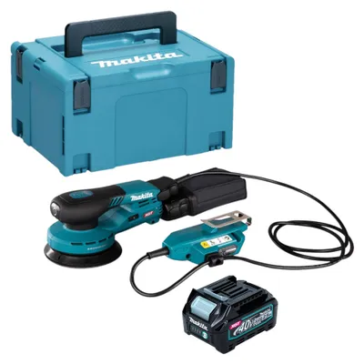 Immagine prodotto di Makita BO 001 CGD101 Levigatrice rotorbitale a batteria 40 V max. 125 mm 5,0 mm di corsa Brushless + 1x batteria ricaricabile 2,5 Ah + Makpac - senza caricabatteria