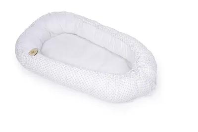 Obrázek produktu pro Oboustranné hnízdečko Maceshka Basic Šedý puntík v bílé