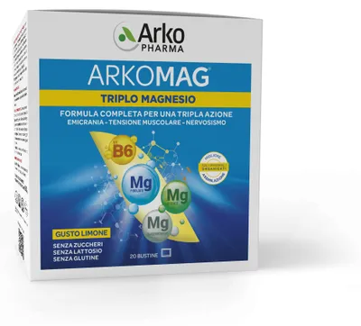 Immagine prodotto di Arkomag Triplo Magnesio 20 Bustine