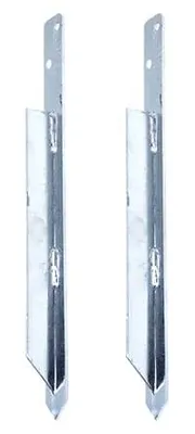 Produktbild von Aqbau 2er Set Bodenanker für Schaukel und Spielturm 450 mm, verstärkter Erdanker aus feuerverzinktem Stahl, Einschlaganker für Holzpfosten
