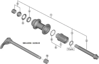 Produktbild von Shimano Fh-m6010 Deore Freilaufkörper Silber Silber One Size